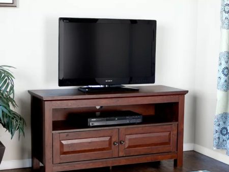 Brown Aliegha TV Stand for TVs up to 50  Features a Classic Clean Lined Design Online now