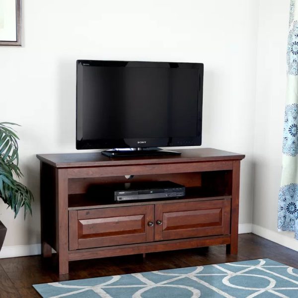 Brown Aliegha TV Stand for TVs up to 50  Features a Classic Clean Lined Design Online now