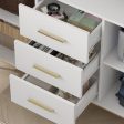 Andhy 47.2   Wide 3 Drawer Server Wood Frame and Metal Leg For Sale