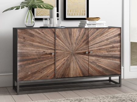 Zinaida 59   Wide Mango Buffet Table Natural Reclaimed sideboard for a Modern Online now