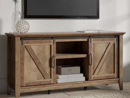 Riddleville TV Stand for TVs up to 75  Three Adjustable Shelves for Customizable Storage Supply